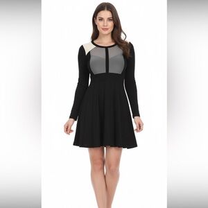 Vince Camuto color block knit dress size small